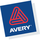 AVERY-DENNISON Printable Self-Adhesive Name Badges, 2-11/32 x 3-3/8, Gold Border, 100/Pack