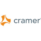 CRAMER Kik-Step Steel Step Stool, 350 lb cap, 16" dia. x 14 1/4h, Orange