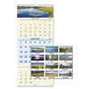AT-A-GLANCE Scenic Three-Month Wall Calendar, 12 x 27, 2016-2018