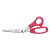 ACME UNITED CORPORATION Value Line Stainless Steel Shears, 8" Bent, Red