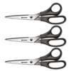ACME UNITED CORPORATION Value Line Stainless Steel Shears, 8" Long, 3/Pack