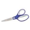 ACME UNITED CORPORATION Straight KleenEarth Soft Handle Scissors, 7" Long, Blue/Gray