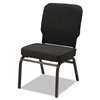 ALERA Oversize Stack Chair, Black Fabric Upholstery, 2/Carton