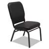 ALERA Oversize Stack Chair, Black Antimicrobial Vinyl Upholstery, 2/Carton