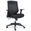 ALERA Alera EB-K Series Synchro Mid-Back Mesh Chair, Black/Black Frame