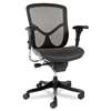 ALERA Alera EQ Series Ergonomic Multifunction Mid-Back Mesh Chair, Black Base