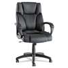 ALERA Alera Fraze Series High-Back Swivel/Tilt Chair, Black Leather