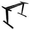 ALERA 3-Stage Electric Adjustable Table Base w/Memory Controls, 25" to 50 3/4"H, Black