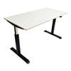 ALERA Pneumatic Height-Adjustable Table Base, 26 1/4" to 39 5/8" High, Black
