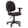 ALERA Alera Essentia Series Swivel Task Chair with Adjustable Arms, Black