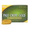 ALLIANCE RUBBER Pale Crepe Gold Rubber Bands, Sz. 33, 3-1/2 x 1/8, 1lb Box