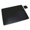 ARTISTIC LLC Leather Desk Pad w/Coaster, 20 x 36, Black