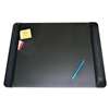 ARTISTIC LLC Executive Desk Pad with Leather-Like Side Panels, 24 x 19, Black