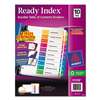 AVERY-DENNISON Ready Index Customizable Table of Contents Multicolor Dividers, 10-Tab, Letter