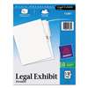 AVERY-DENNISON Avery-Style Legal Exhibit Side Tab Divider, Title: 1-10, Letter, White