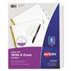 AVERY-DENNISON Write & Erase Big Tab Paper Dividers, 8-Tab, Letter