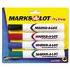 AVERY-DENNISON Desk Style Dry Erase Marker, Chisel Tip, Assorted, 4/Set