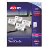 AVERY-DENNISON Small Tent Card, White, 2 x 3 1/2, 4 Cards/Sheet, 160/Box
