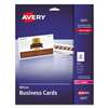 AVERY-DENNISON Printable Microperf Business Cards, Laser, 2 x 3 1/2, White, Uncoated, 250/Pack