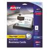 AVERY-DENNISON True Print Clean Edge Business Cards, Inkjet, 2 x 3 1/2, White, 200/Pack