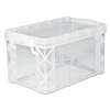 ADVANTUS CORPORATION Super Stacker Storage Boxes, Hold 500 4 x 6 Cards, Plastic, Clear