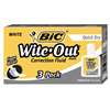 BIC CORP. Wite-Out Quick Dry Correction Fluid, 20 ml Bottle, White, 3/Pack