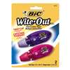 BIC CORP. Wite-Out Mini Twist Correction Tape, Non-Refillable, 1/5" x 314", 2/Pack