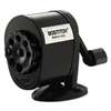 STANLEY BOSTITCH Counter-Mount/Wall-Mount Antimicrobial Manual Pencil Sharpener, Black
