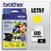 BROTHER INTL. CORP. LC75Y Innobella High-Yield Ink, Yellow