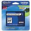 Brother P-Touch TZE221 TZe Standard Adhesive Laminated Labeling Tape, 3/8w, Black on White
