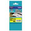Brother P-Touch TZEFX631 TZe Flexible Tape Cartridge for P-Touch Labelers, 1/2in x 26.2ft, Blk on Yellow