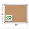 BI-SILQUE VISUAL COMMUNICATION PRODUCTS INC Earth Cork Board, 24 x 36, Aluminum Frame