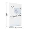 BI-SILQUE VISUAL COMMUNICATION PRODUCTS INC Magnetic Dry Erase Tile Board, 38 1/2 x 58, White Surface