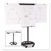 BI-SILQUE VISUAL COMMUNICATION PRODUCTS INC 360 Multi-Use Mobile Magnetic Dry Erase Easel, 27 x 41, Black Frame