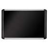 BI-SILQUE VISUAL COMMUNICATION PRODUCTS INC Black fabric bulletin board, 36 x 48, Silver/Black