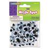 THE CHENILLE KRAFT COMPANY Wiggle Eyes Assortment, Assorted Sizes, Black, 100/Pack