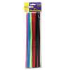 Chenille Kraft 711201 Regular Stems, 12" x 4mm, Metal Wire, Polyester, Assorted, 100/Pack