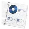 C-LINE PRODUCTS, INC Deluxe CD Ring Binder Storage Pages, Standard, Stores 8 CDs, 5/PK