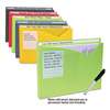 C-LINE PRODUCTS, INC Write-On Expanding Poly File Folders, 1" Exp., Letter, Assorted Colors, 10/BX