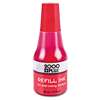 CONSOLIDATED STAMP Self-Inking Refill Ink, Red, 0.9 oz. Bottle