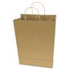 CONSOLIDATED STAMP Premium Small Brown Paper Shopping Bag, 50/Box