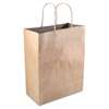 CONSOLIDATED STAMP Premium Shopping Bag, Paper, 8 x 10 1/4, Brown, 50/Box