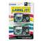CASIO, INC. Tape Cassettes for KL Label Makers, 9mm x 26ft, Black on Clear, 2/Pack