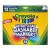 BINNEY & SMITH / CRAYOLA Washable Markers, Broad Point, Classic Colors, 12/Set