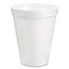 DART Drink Foam Cups, 8oz, White, 25/Pack