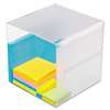 DEFLECTO CORPORATION Desk Cube, Clear Plastic, 6 x 6 x 6
