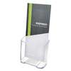 DEFLECTO CORPORATION DocuHolder for Countertop or Wall Mount Use, 4 1/4w x 3 1/4d x 7 3/4h, Clear