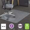 DEFLECTO CORPORATION Clear Polycarbonate All Day Use Chair Mat for All Pile Carpet, 45 x 53