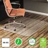 deflecto CM21442F EconoMat Anytime Use Chair Mat for Hard Floor, 46 x 60, Clear