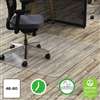DEFLECTO CORPORATION Clear Polycarbonate All Day Use Chair Mat for Hard Floor, 46 x 60
